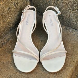 Jeffery Campbell Nude Kitten Heel Sandal